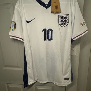 Nike White and Navy Football Jersey